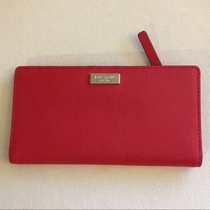 Kate Spade Stacy Wallet in Red :: NWT